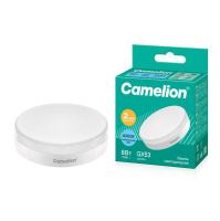 Лампа светодиодная LED8-GX53/845/GX53 8Вт таблетка матовая 4500К бел. GX53 150-265В Camelion 13473