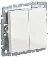 Выключатель 2-кл. Brite 10А ВС10-2-0-БрБ механизм бел. IEK BR-V20-0-10-K01-PRO