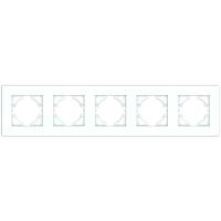 Рамка 5-м City бел. матов. GUSI С1115-041