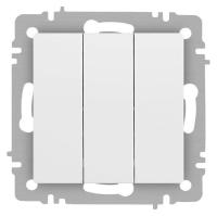 Выключатель 3-кл. СП Accent 6-106-01М 10А IP20 250В AL/CU бел. матов. Intro Б0063532