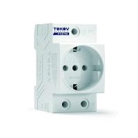Розетка модульная PRIZMA 16А 230В с заземл. на DIN-рейку TOKOV ELECTRIC TKE-PZ-SMG-16-230