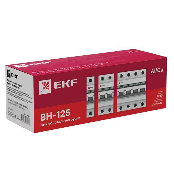 Выключатель нагрузки 4п 100А ВН-125 PROxima EKF SL125-4-100-pro
