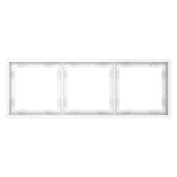 Рамка 3-м S70 пластик. бел. матов. Voltum VLS100302