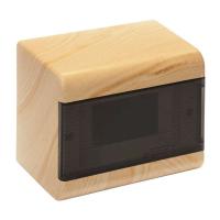 Щиток ОП Тусо 6мод. с прозр. двер. 160х132х93мм IP40 сосна на светл. основе Ruvinil 68026-27М