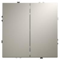 Переключатель проходной 2-кл. СП S70 10А механизм кашемир Voltum VLS020303