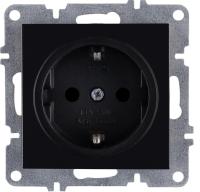 Розетка 1-м СП LAVIN/KAREN 16А IP20 с заземл. механизм черн. ARVIA 50 07 2000 217