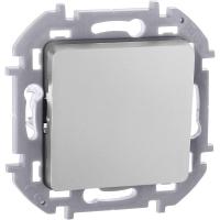 Выключатель кнопочный Inspiria 6А 250В без фиксации НО/НЗ механизм алюм. IEK 673692