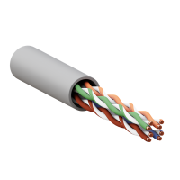 Кабель витая пара U/UTP кат.5E 4 пары 24 AWG solid PVC сер. (м) TERACOM PRO EKF TRP-5EUTP-04PVC-GY-IN3