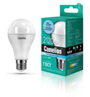 Лампа светодиодная LED25-A65/845/E27 25Вт грушевидная матовая 4500К бел. E27 170-265В Camelion 13572