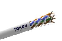 Кабель витая пара U/UTP 4х2х24 AWG кат.5E CCA PVC indoor Fluke tested 305м (м) TOKOV ELECTRIC TKL-C06-U42CCA-5E-305-PVC