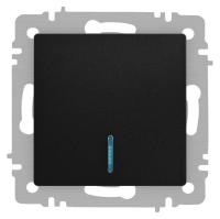 Выключатель 1-кл. СП Accent 6-102-05 10А IP20 250В с подсветкой AL/CU антрацит Intro Б0063475
