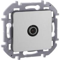 Розетка телевизионная TV Inspiria 2дБ 0-2400мГц с топологией "звезда" механизм алюм. IEK 673852