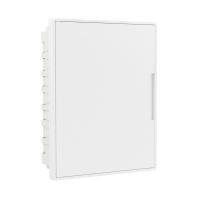 Щиток встраиваемый Фрейм (FRAME) 24мод. с бел. дверцей с 4 шинами PEN (2шт на 8 отверст. и 2шт на 6 отверст.) бел. DKC F24B1WW