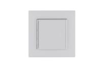 Розетка 1-м с крышкой Karea RIZZ с заземл. бел. Makel 88001029