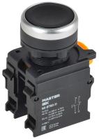 Кнопка d22мм 1НО+1НЗ MASTER черн. IEK MI-BT60-11-3-22-K02