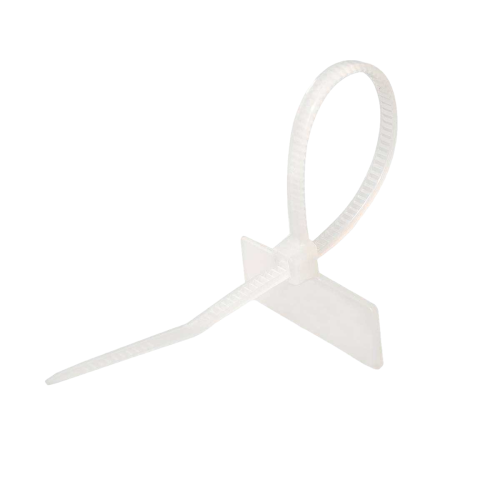 Хомут кабельный 2.5х110 с площадкой для маркировки 21х10 бел. NO-225-318 (уп.50шт) Эра Б0066059