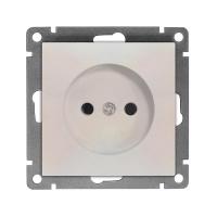 Розетка 1-м СП Афина 16А IP20 без заземл. механизм жемчуж. Universal A0022-OBr