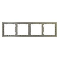 Рамка 4-м S70 пластик. шелк Voltum VLS100404