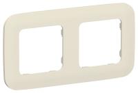 Рамка 2-м СП FLITE РУ-2-А-ФлСл сливочный IEK FI-M22-31-20-K86