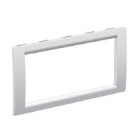 Рамка 4мод. универс. под Brava/VIVA/45х45 сер. металлик DKC F00013G