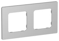 Рамка 2-м СП FLITE РУ-2-К-ФлА алюм. IEK FI-M22-32-20-K47