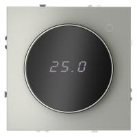 Терморегулятор электронный S70 с индикацией и датчиком для теплого пола механизм сталь Voltum VLS070105