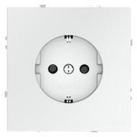 Розетка 1-м СП S70 16А с заземл. защ. шторки механизм бел. матов. Voltum VLS040202