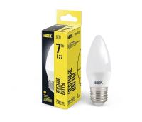Лампа светодиодная C35 7Вт свеча 3000К E27 230В IEK LLE-C35-7-230-30-E27