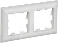 Рамка 2-м BRITE РУ-2-БрАБ арктич. бел./бел. IEK BR-M22-12-K91