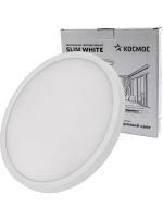 Светильник светодиодный SLIM WHITE 38Вт 4500К IP40 2650лм 230В 400х25мм КОСМОС KSlim38w_W4500K