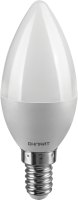 Лампа светодиодная 61 127 OLL-C37-6-230-6.5K-E14-FR 6Вт свеча 6500К холод. бел. E14 600лм 176-264В ОНЛАЙТ 61127