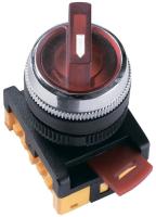 Переключатель АNСLR-22-3 240В на 3 полож. 1НО+1НЗ красн. GENERICA BSW10-ANCLR-3-K04