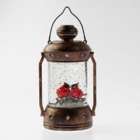 Светильник светодиодный декоративный новогодний Красный кардинал LED тепл. бел. IP20 3хAA В=18см таймер 6ч Эра Б0051944