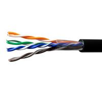 Кабель витая пара U/UTP кат.5E 4х2х24AWG solid Cu PE Outdoor Standart черн. (м) SUPRLAN 01-0325-1