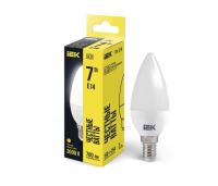Лампа светодиодная C35 7Вт свеча 3000К E14 230В IEK LLE-C35-7-230-30-E14