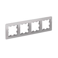 Рамка 4-м AtlasDesign Air алюм./дым. черн. SE ATN220304