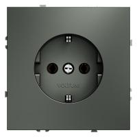 Розетка 1-м СП S70 16А с заземл. механизм титан Voltum VLS040106