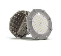 Светильник светодиодный взрывозащ. АТ-ДСП-33/30-220VAC-IP67-EX Арсенал 28Вт 4500-5000К IP67 3550лм 220В угол 1/2 яркости светодиода 120град. КСС "Д" крепление на трубу 3/4дюйм бел. АТОН