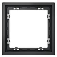 Рамка 1-м S70 пластик. графит Voltum VLS100107