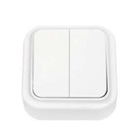 Выключатель 2-кл. ОП 6А IP20 бел. Bylectrica А5 6-134