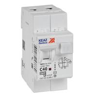 Выключатель автоматический дифференциального тока 2п OptiDin D63-23C40-AC-У3 C40 100мА 4.5кА с защитой от сверхтоков КЭАЗ 328109