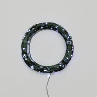 Гирлянда светодиодная "Роса" 30м 300LED бел. IP20 230В с контроллером провод зел. Neon-Night 303-275