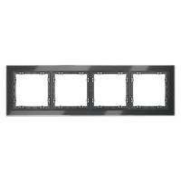 Рамка 4-м S70 стеклян. графит Voltum VLS110407