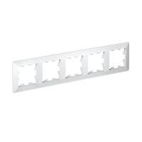 Рамка 5-м AtlasDesign Air бел./дым. бел. SE ATN220105