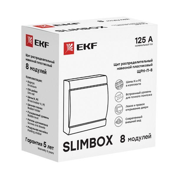 Щит ЩРН-П-8 "SlimBox" IP41 бел. дверца PROxima EKF sb-n-8w