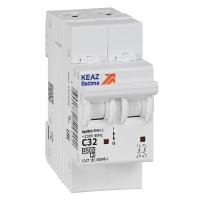Выключатель автоматический модульный 2п C 32А 4.5кА OptiDin BM63-2C32-4.5-УХЛ3 КЭАЗ 326806