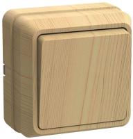 Выключатель 1-кл. ОП Октава 10А IP20 ВС20-1-0-ОС сосна GENERICA EVO10-K03-10-DC