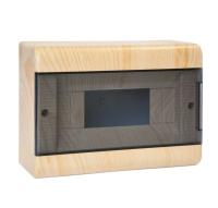 Щиток ОП Тусо 12мод. с прозр. двер. 280х190х93мм IP40 сосна на светл. основе Ruvinil 68012-27М