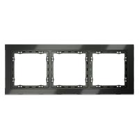 Рамка 3-м S70 стеклян. титан Voltum VLS110306