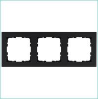 Рамка 3-м G-Classic черн. матов. soft touch Jasmart G1003PB